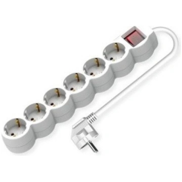 Value Power Strip, 6-way, with illuminated Switch,