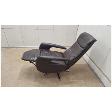 Ādas atpūtas krēsls ar Relax funkciju