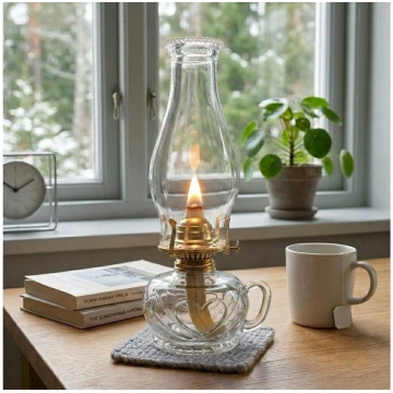 Brilagi - Petrolejas lampa MERLIN caurspīdīga
