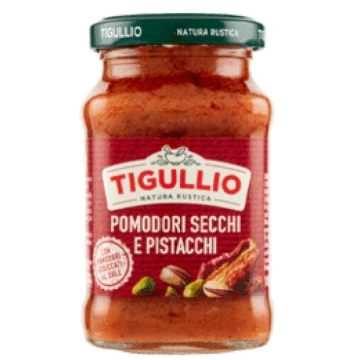 Pesto ar saulē kaltētiem tomātiem un pistācijām TI