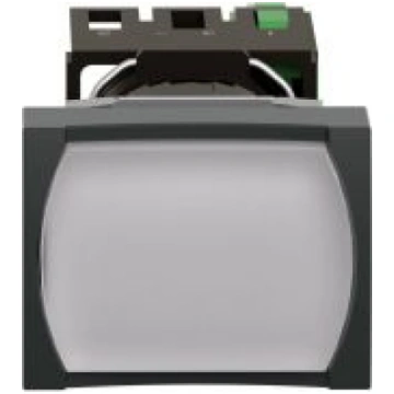 Complete illuminated push button, Harmony XB6, whi