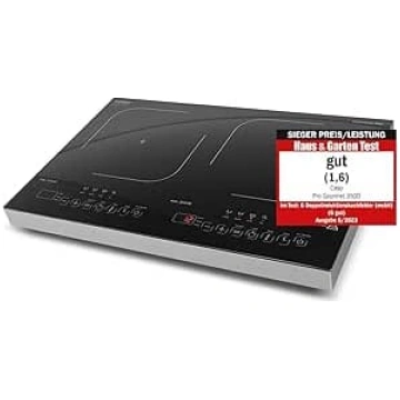 CASO Pro Gourmet 3500 Mobile Double Induction Hob,