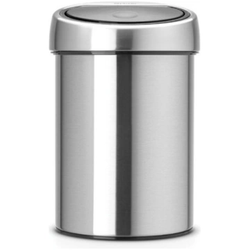 Atkritumu tvertne Touch Bin 3L Matt Steel Brabanti