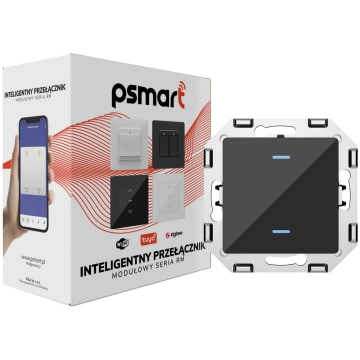PSMART skārienslēdzis 2 ķēdēm (RM sērija), melns s
