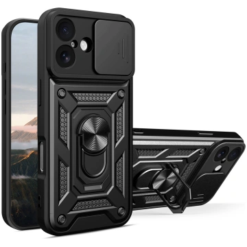 Hybrid Armor Camshield iPhone 17 Case with Stand a