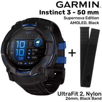GARMIN Instinct 3 – 50 mm, Supernova Edition, AMOL