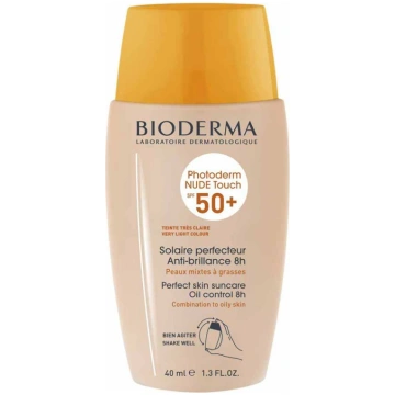 BIODERMA Photoderm SPF 50+ Nude Touch saules aizsa