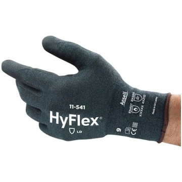 Darba cimdi Ansell HyFlex 11-541, pelēka krās., 7