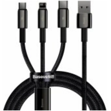 Baseus 3in1 Tungsten Gold USB to micro USB + USB-C
