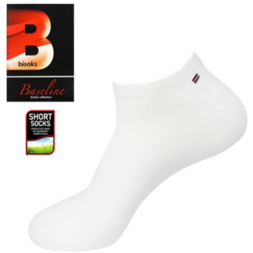 Vīriešu īsās zeķes Bisoks 12285 white