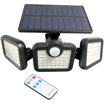 Saules sienas lampa ar kustību / dienasgaismas sen