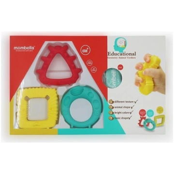 MOMBELLA zobgrauzis Geometry Animals 6m+ P8072 101