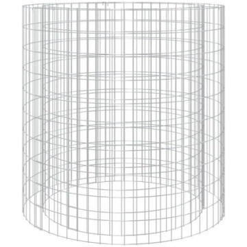 vidaXL gabiona siena ugunskuram, Ø100 cm, cinkota 