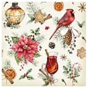 Salvetes dekupāžai "Mulled Wine & Gingerbread", 33