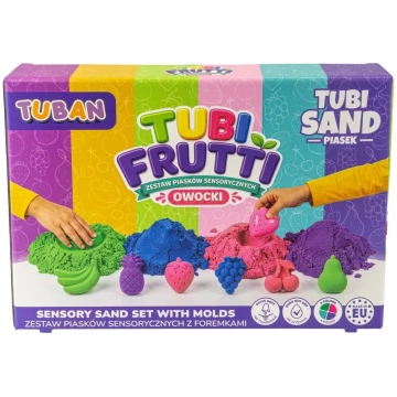 TUBAN sensorās smiltis Tubi Frutti komplekts