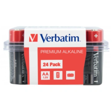 Baterijas Verbatim AA Premium Alkaline 24-Pack 1.5