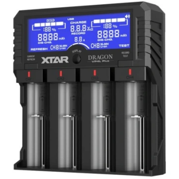 XTAR VP4L Plus DRAGON 18650/26650 Li-ION/Ni-MH lād