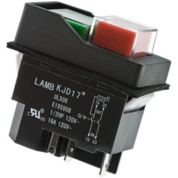 Dubultais slēdzis 5P, ON-OFF, 16A, 230V, IP54, zaļ