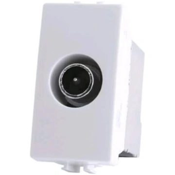 Presa TV Passante Maschio Bianca Compatibile Matix