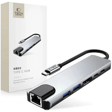 TECH-PROTECT HUB 6IN1 ADAPTERIS TELEFONIEM USB-C H
