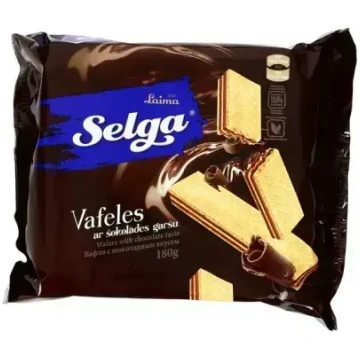 Vafeles SELGA ar šokolādes garšu, 180g