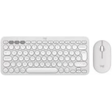 KEYBOARD +MOUSE COMBO PEBBLE 2/WHITE 920-012240 LO