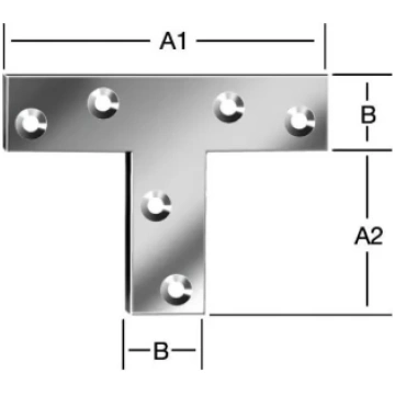 Leņķis plats 124x16mm T-veida