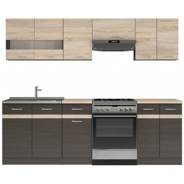 Virtuves komplekts JUNONA LINE 240 wenge / dąb son