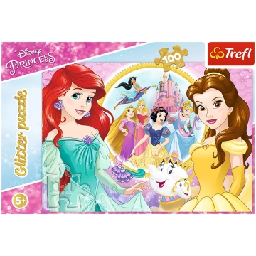 Trefl Puzzle glitter shiny Disney princesses Bella