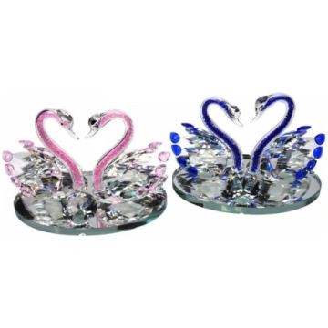 stikla kristāla gulbji 18cm (38640)