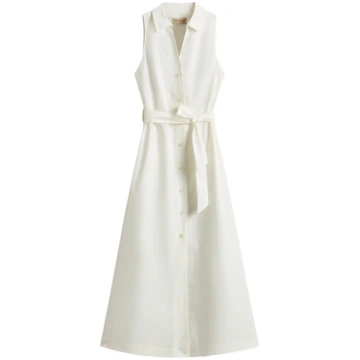Women's Chemisier Poplin Cotton Dress Arctic 