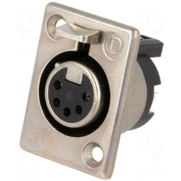 Socket | XLR | female | PIN: 5 | straight | solder