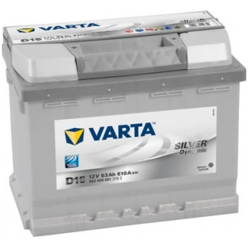 VARTA D15 SILVER Dynamic 563400061 63Ah 610A
