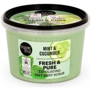 Ķermeņa skrubis ar piparmētrām, 250ml Organic Shop