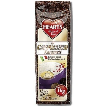 HEARTS Cappuccino Šķīstošā kapučino kafija ar kara