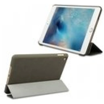 iPad Mini 4 Smart Fold Ādas Macciņš (Tumši Pelēks)