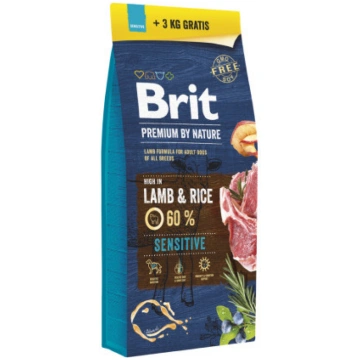 Brit Premium By Nature Sensitive Lamb 15+3 kg | 85