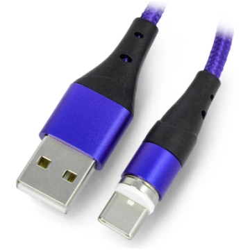 Magnetic cable USB A - USB type C - 2m - Akyga AK-