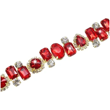 Crystal Rhinestone Chain Embellishment, 1 Yard Cry