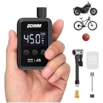 Mini velosipēda pumpis ar digitālo LCD manometru, 