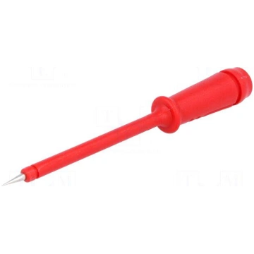 Test probe | red | Tip diameter: 2mm | Socket size