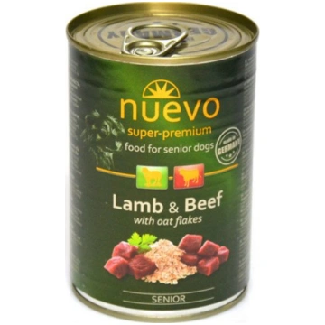 Nuevo Dog Senior ar jēra un liellopa gaļu, 400 g