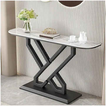 Contemporary Entryway Console Table, Narrow Hallwa