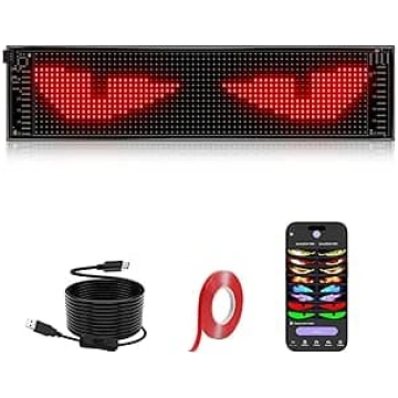 Elastīgs LED tablo, 59 x 12 cm LED rakstzīmju prog