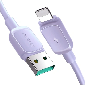 Kabelis iPhone USB-A - Lightning 2.4A 1,2 m violet