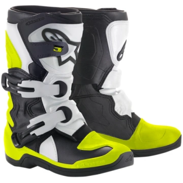 Kids Boots Alpinestars Tech 3S BLACK/WHITE/YELLOW 