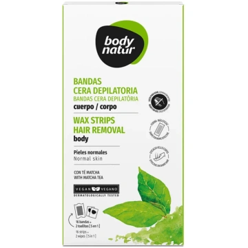 Body Natur Matcha tējas vaska sloksnes ķermenim 16