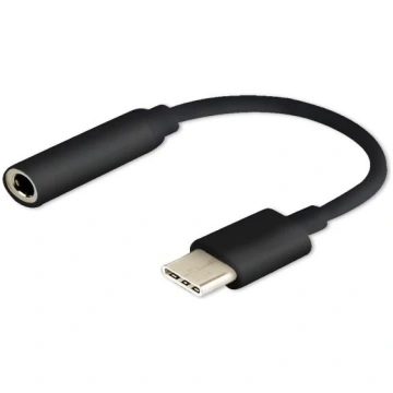 Savio AK-35/B USB Type-C (3.1) vīrišķais uz 3.5 mm