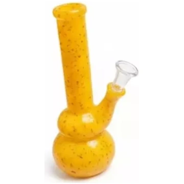 Stikla bong Golden Sun 18 cm - Estētika un Mirdzum