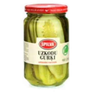 Gurķi uzkodām saldskābajā marinādē 480gr Spilva, L